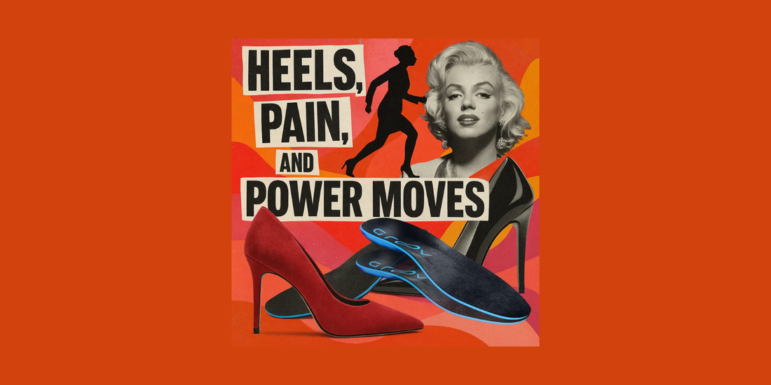 High heels: iconic for style, notorious for pain. From Marilyn Monroe to Zendaya, they symbolize power and elegance, but hurt. Groov Luxe insoles bring arch support, cushioning, and all-day comfort to heels without sacrificing style.