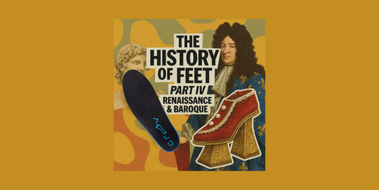 From Renaissance chopines to Louis XIV’s red heels, shoes symbolized power, wealth, and status more than comfort. Groov insoles continue footwear’s legacy as identity while adding modern arch support, cushioning, and personalized comfort.