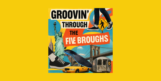 Williamsburg day with Groov Luxe insoles. Arch support insoles for sneakers keep city walks stylish, pain-free, and comfortable.