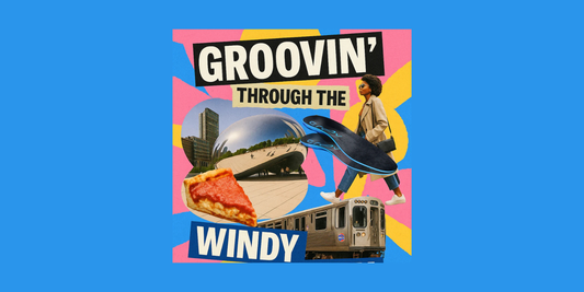 Groov insoles for walking in Chicago, support feet on concrete trails, park paths, and long urban adventures along Lake Michigan and downtown skyline.