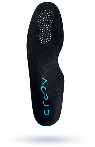 Top view of the custom insole