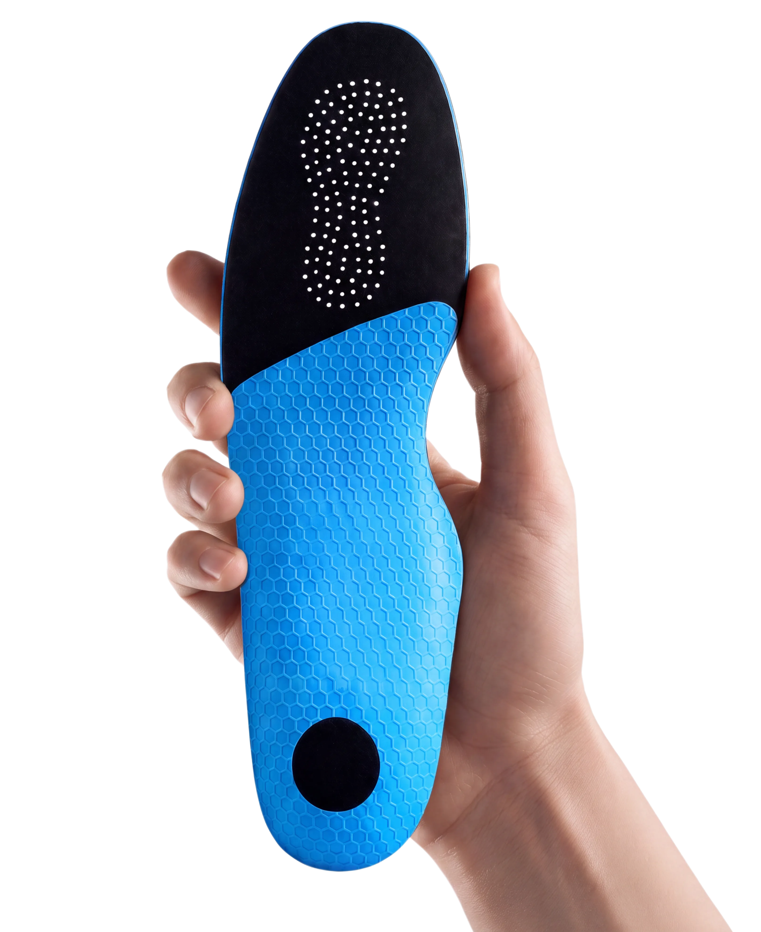 The Blade custom insole held in hand