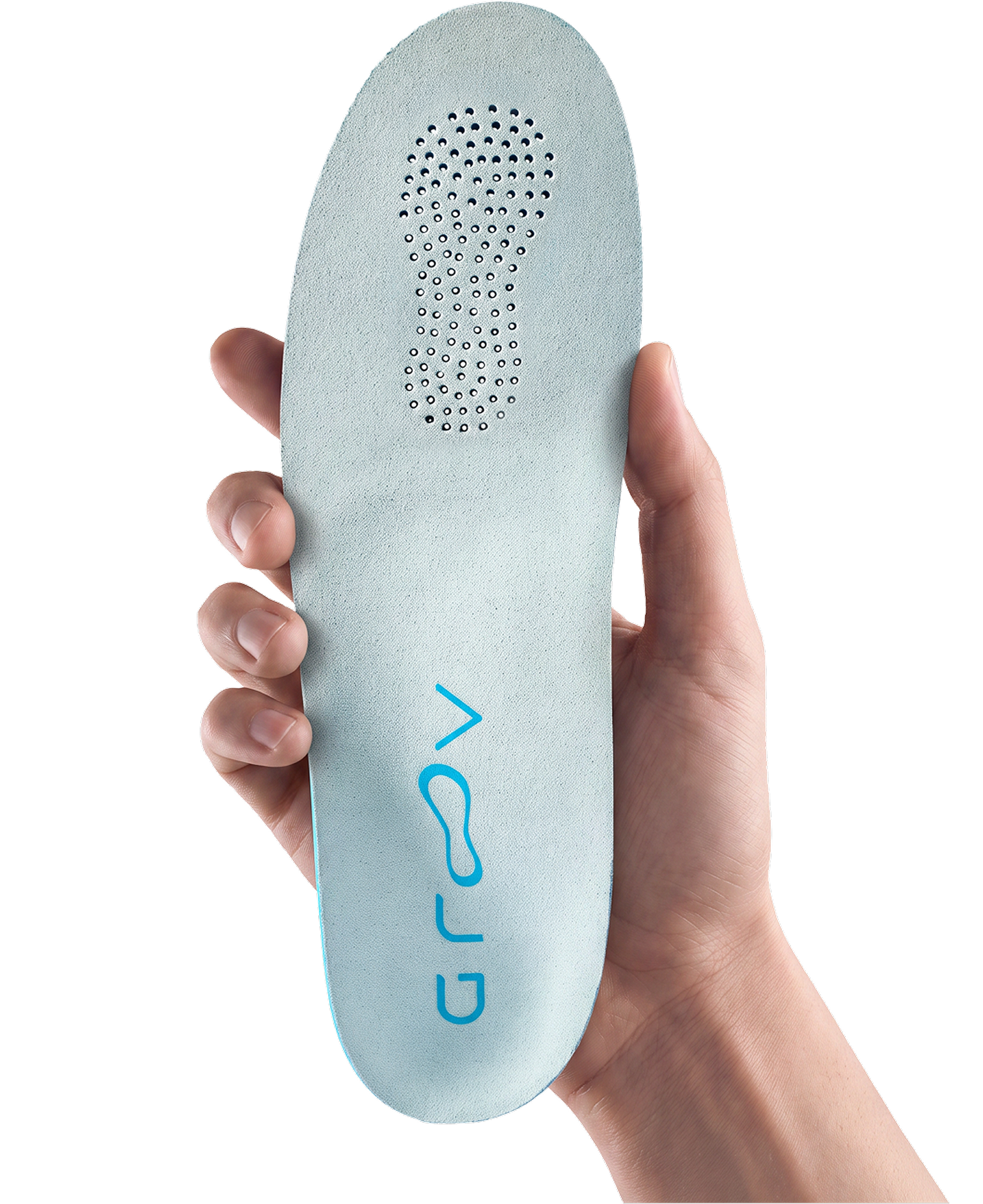 The Carve custom insole held in hand