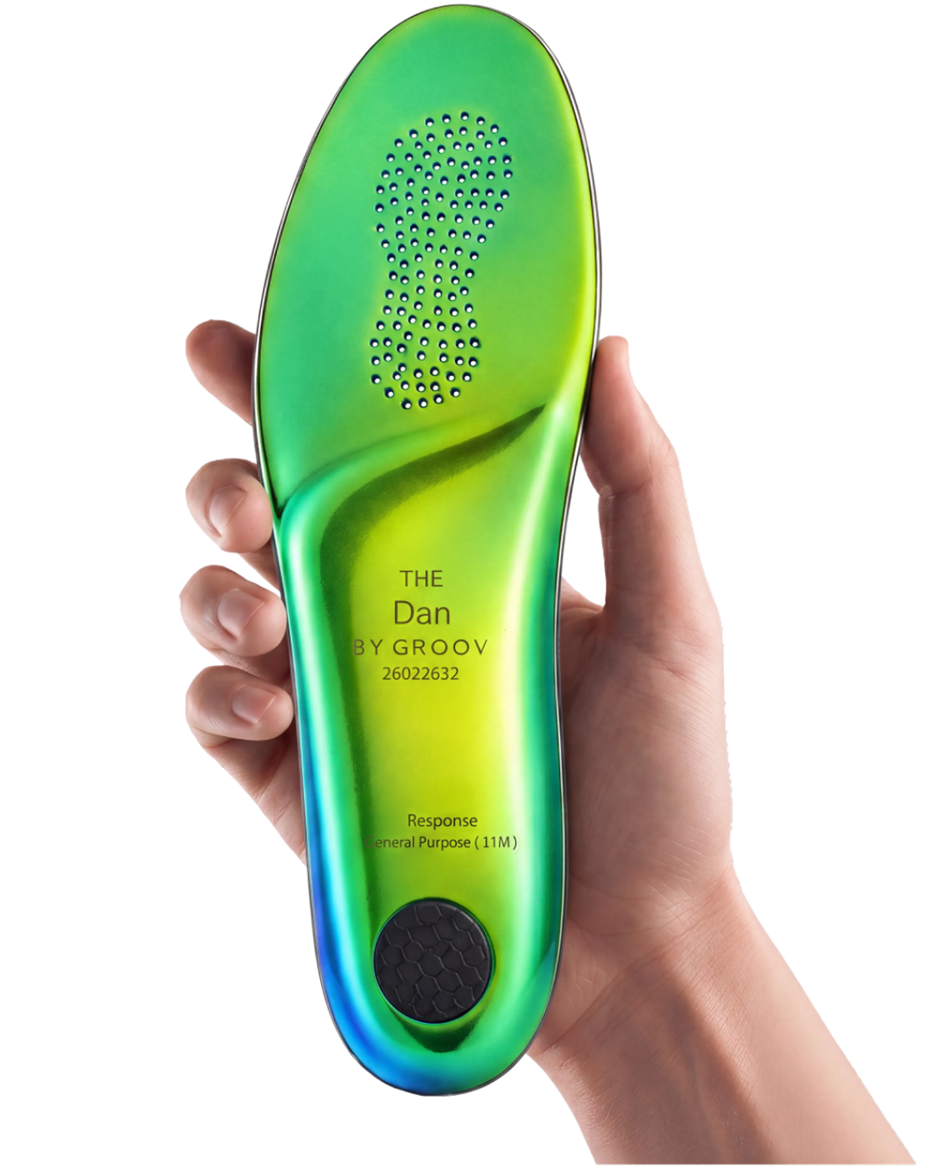 The Response custom insole held in hand