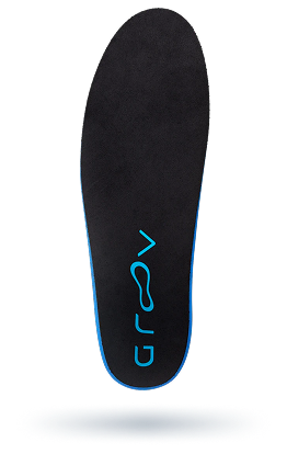 Top view of the custom insole