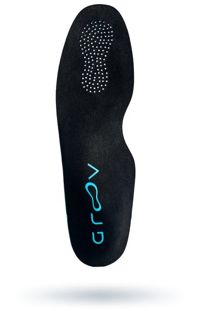Top view of the custom insole