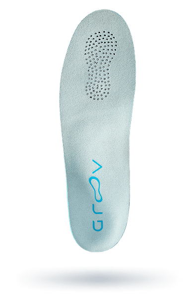 Top view of the custom insole