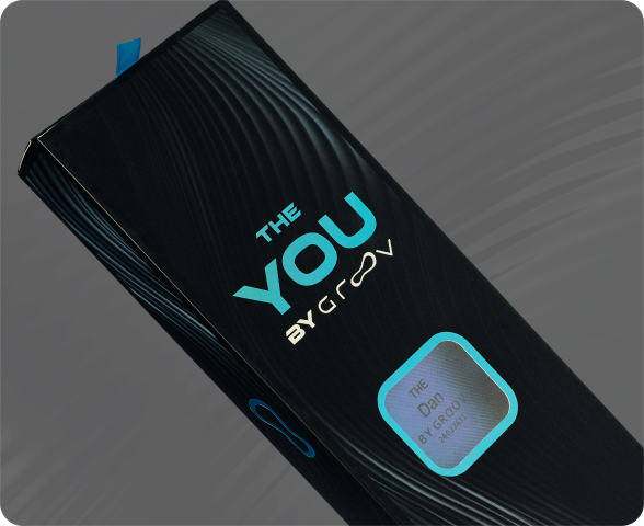 The Groov You custom insole packaging.