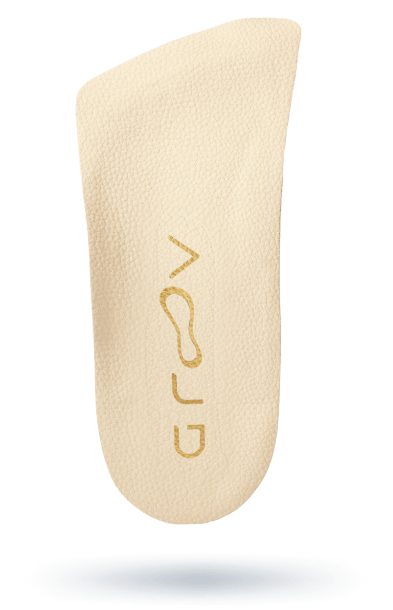 Top view of the custom insole