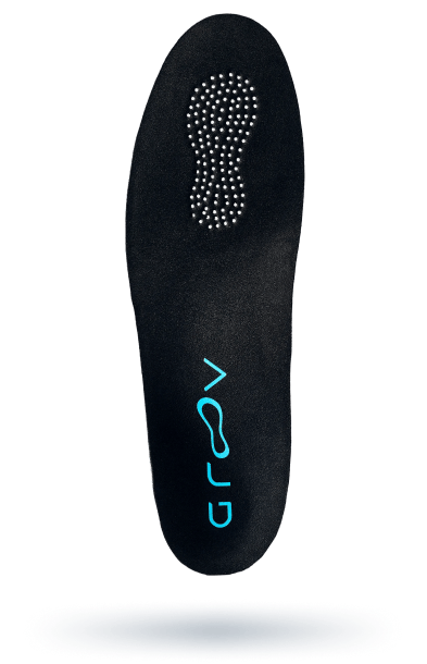 Top view of the custom insole
