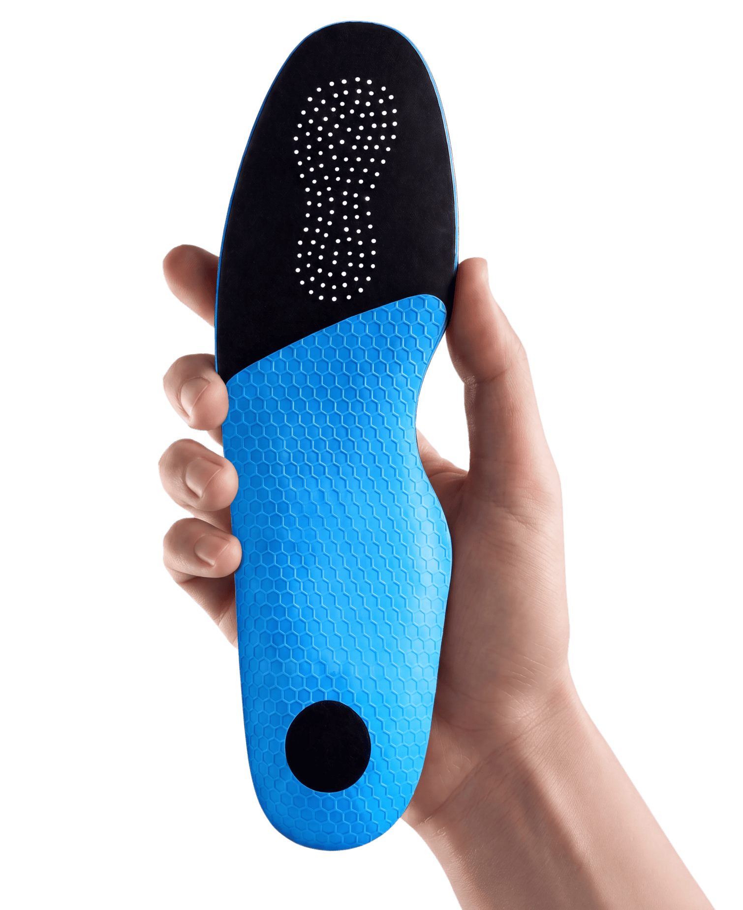 The Blade custom insole held in hand