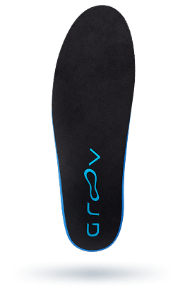 Top view of the custom insole